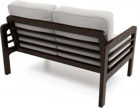 Диван Arsko прямой Бергер М венге велюр серый