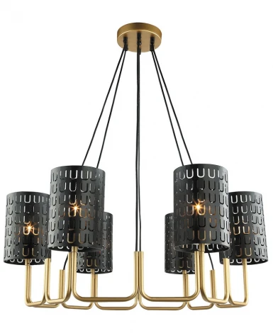 Потолочная люстра Lumien Hall Ноэль 4005/6P-GD-BK