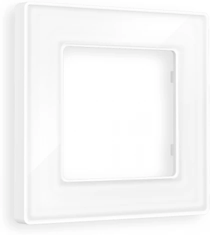 Рамка Ambrella Volt ALFA Arctic (Белый Стекло органическое) 1-ая AF580101