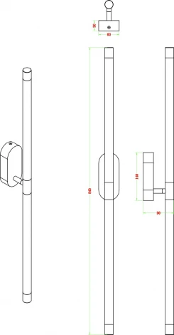 Бра Zortes Lorano ZRS.1778.24 (LED, 220V, круглые)