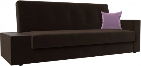 Диван-книжка Лига-020 стол слева (Коричневый,Сиреневый/Микровельвет) Лига Диванов арт.118507L