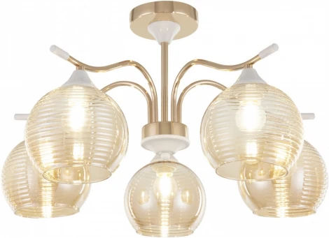 Потолочная люстра на штанге Arte Milano Napoli 327719/5 FG+WH (220V, шар)