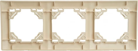 Рамка на 3 поста (слоновая кость) Stekker Эрна Элегант 49668