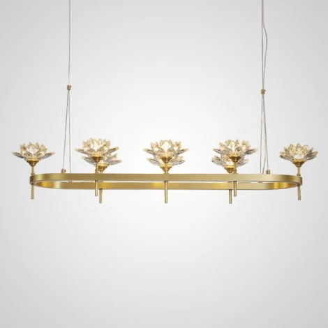 Подвесная люстра Lotos Long 8 ImperiumLoft Lotos-Long01 (140839-26) (220V, на тросе)