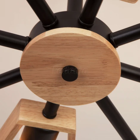 Потолочная люстра Eurosvet Klark 70056/8 черный (220V)