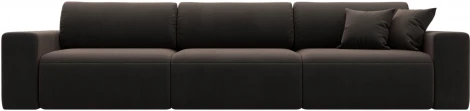 Диван прямой Лига-036 НПБ Классик Лонг (Коричневый/Велюр) Лига Диванов арт.121326
