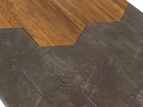 Стол журнальный Китч дуб американский/серый бетон от фабрики Mebelik