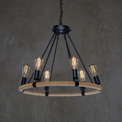 Подвесная люстра Loft It Rope Filament LOFT1861/6 кольцо