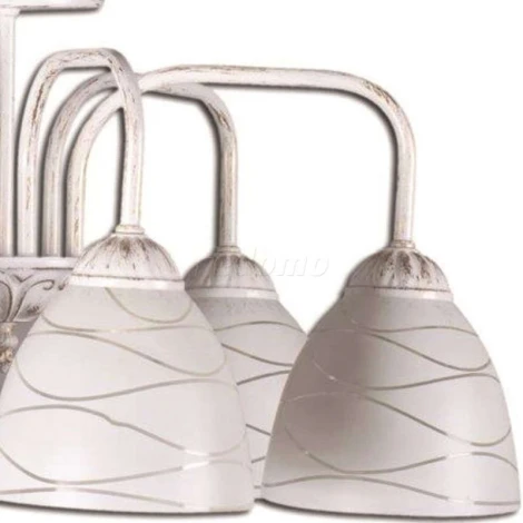 Люстра потолочная Day&Night, 6 плафонов, белый с золотом