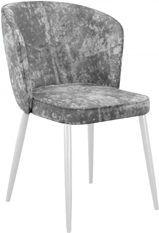 Стул DikLine 347 M13 светло-серый, ножки белые арт.00-00073759
