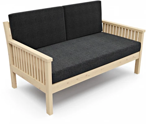 Диван Arsko Норман М сосна графитовая рогожка