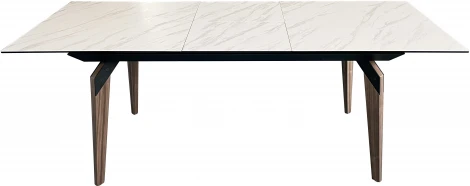 Стол обеденный IST-CASA раскладной Лацио MC20022DT-KL99, 160(210)х90х76 см, белый мрамор