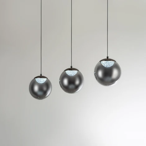 Подвесной светильник светодиодный с пультом с регулировкой цветовой температуры Modelux ML.2338.3L BK