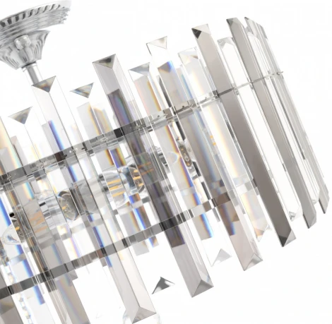 Потолочная люстра хрустальная на штанге Arte Milano Sorrento-1409 371409/6/100/470 CR (220V)