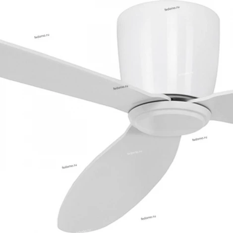 Вентилятор потолочный с пультом управления Casafan Eco Plano, 3 лопасти, белый