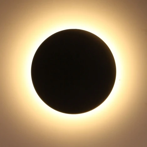 Настенный уличный светильник Arte Lamp Nimbo A3412AL-1BK (LED, 220V, круглые, IP65)