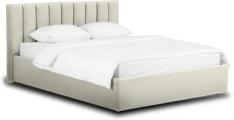 Кровать Queen Sofia 1600 Lux ОГОГО (арт.671732), (Ткань/Белый)
