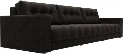 Диван прямой с декором Лига-049 НПБ Лонг Лига Диванов (Велюр) арт.128431