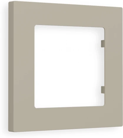 Рамка Ambrella Volt ALFA Techno (Серо-бежевый матовый) 1-ая AF220361