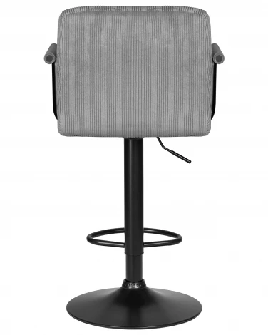 Набор 2 шт стул барный DOBRIN KRUGER ARM BLACK (серый вельвет (LAR-E2041-25))