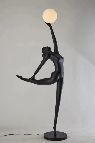 Торшер Alfa Light F2724-01 (220V, шар, фигура человека)