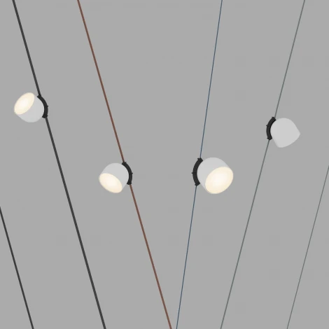 Трековый светильник 48V Denkirs Belty Spot DK5542-WH+BK (LED)