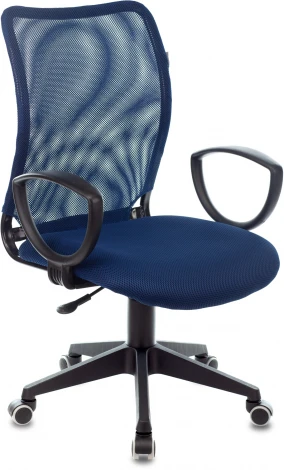 Кресло Бюрократ CH-599AXSN темно-синий TW-05N сиденье темно-синий TW-10N крестовина пластик
