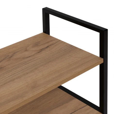 Стеллаж Leset Стилвуд 25 широкий, 5 полок 4687207095464 Металл, Черный