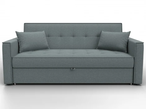 Диван прямой Лига-104 (160) (ЛДСП,Брус,Фанера,Рогожка/Серый) Лига Диванов 134876