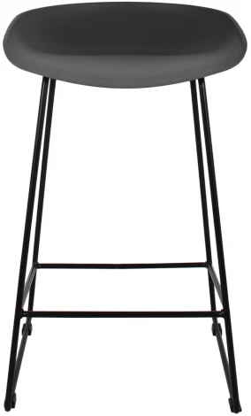 Стул полубарный Neo чёрный с чёрными ножками Bradex Home FR 0698