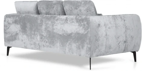 Диван Amsterdam трехместный ОГОГО (арт.786598), (Ткань,Велюр/Светло-серый)