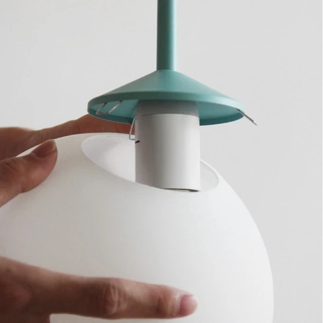 Подвесной светильник Leaf A Голубой ImperiumLoft Leaf01 (178148-26) (220V, на проводе, шар)