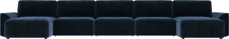 Диван п-образный Лига-048 НПБ МегаЛонг Лига Диванов (Велюр) арт.128331