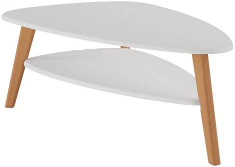 Стол журнальный Калифорния Ричмонд Белый/Дуб светлый от фабрики Калифорния