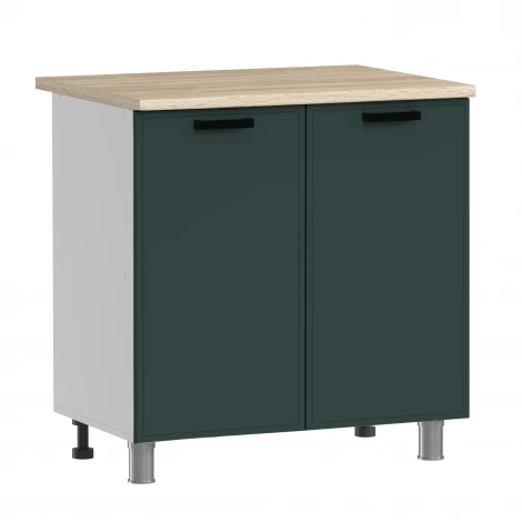 ГК Аленушка 2 м Магнолия Керамика/Изумруд, черный (без столешницы)