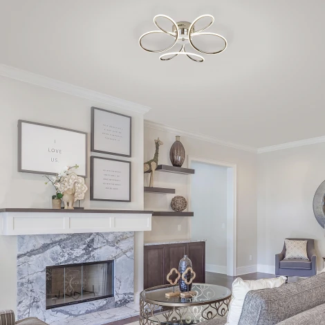 Потолочная люстра Eurosvet Lozanna 90083/3 хром (LED, 220V)