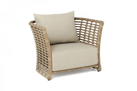 "Валенсия" кресло из искусственного ротанга, цвет соломенный 4SIS арт.УТ-00009380