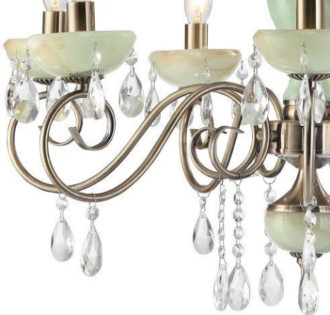 Подвесная люстра Arte Lamp Onyx Green A9592LM-7AB