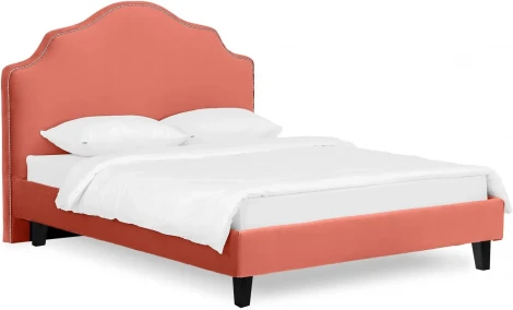 Кровать Queen II Victoria L 1600 ОГОГО (арт.663264), (Ткань/Оранжевый)