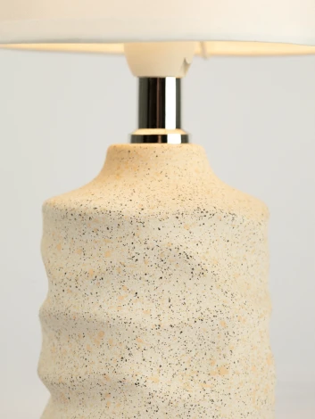 Настольная лампа Rivoli Marian 7549-502 1 х Е14 40 Вт керамика бежевая с абажуром