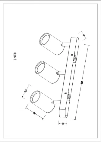 Спот ЭРА OL35-3 WH (220V)