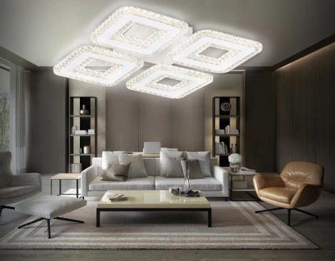 Потолочная люстра Ambrella ACRYLICA FA4004 (LED, 220V, пульт управления)