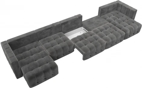 Диван П-образный Лига-052 НПБ МегаЛонг Лига Диванов (Велюр) арт.128865