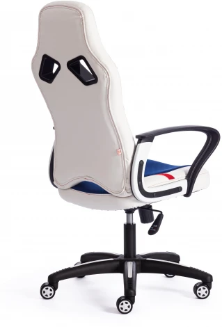Кресло RUNNER кож/зам/ткань, белый/синий/красный, 36-01/10/08 Tetchair 12266