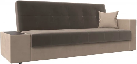 Диван-книжка Лига-020 стол слева (Коричневый,Бежевый/Велюр) Лига Диванов арт.118481L