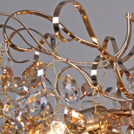 Подвесная люстра Reluce 08280-0.4-06 FG (220V, хрусталь, на цепи)