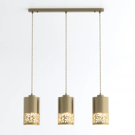 Подвесной светильник Eurosvet Tracery 50071/3 античная бронза