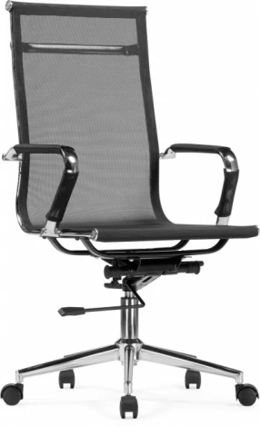 Компьютерное кресло для оператора Reus Woodville (Металл,Сетка,Нейлон/Черный,Хром) арт.15900