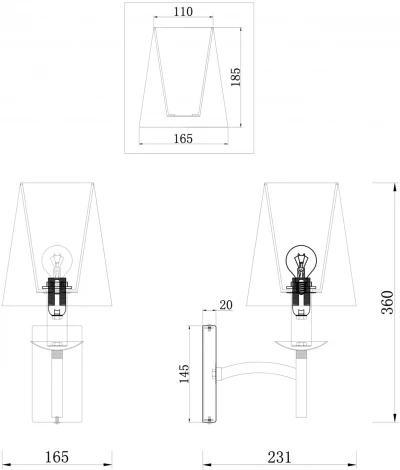 Бра Maytoni Krona MOD076WL-01N