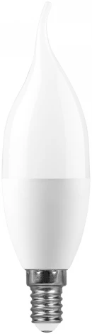 Лампочка светодиодная белая свеча на ветру E14 13W Feron 38114
